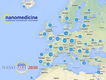 This Map is now officially released from the ETPN and partners of the NANOMED2020 research project